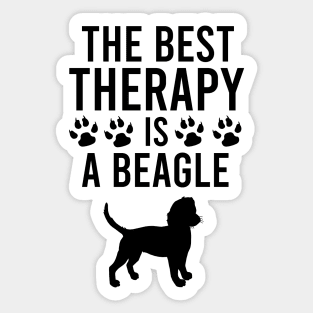 The best therapy is a beagle Sticker